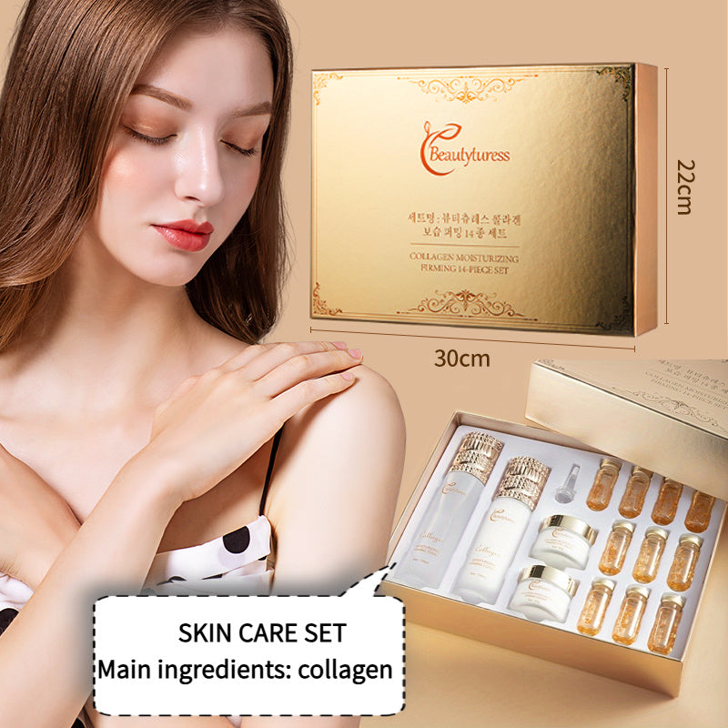 14pcs Set Luxury Collagen Skincare set woman
