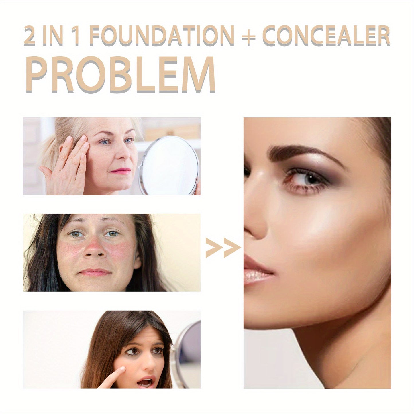 GlowSkin 2-in-1 Foundation & Concealer – Stralende Dekking in Eén Stap