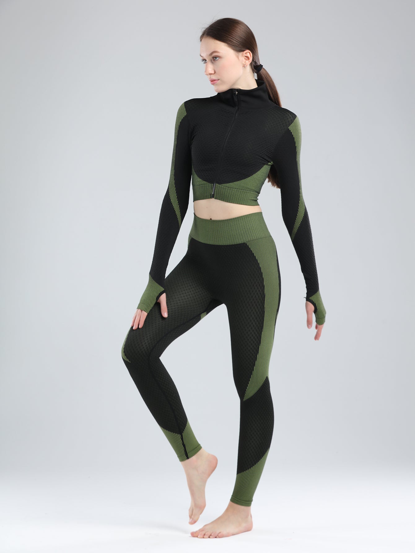 ๐ค GlowFlex Shape Jegging โ High Stretch Color Block Fit