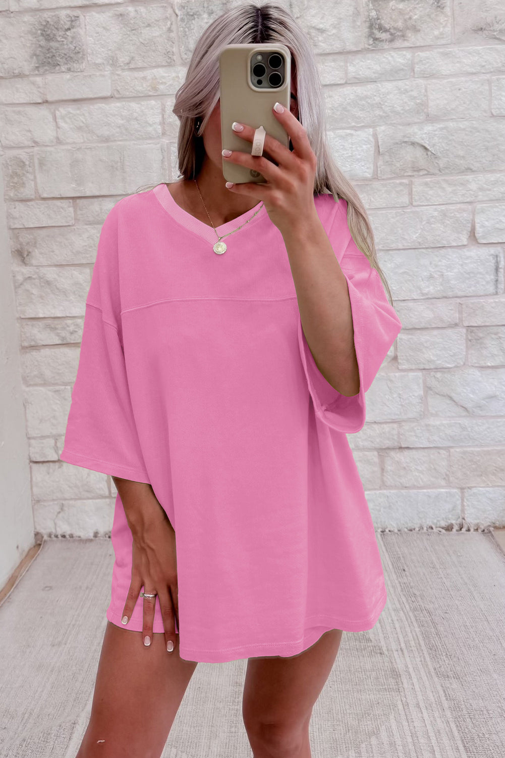 ποΈ Loungewear Set β Zachte V-hals Top & Shorts met Pockets