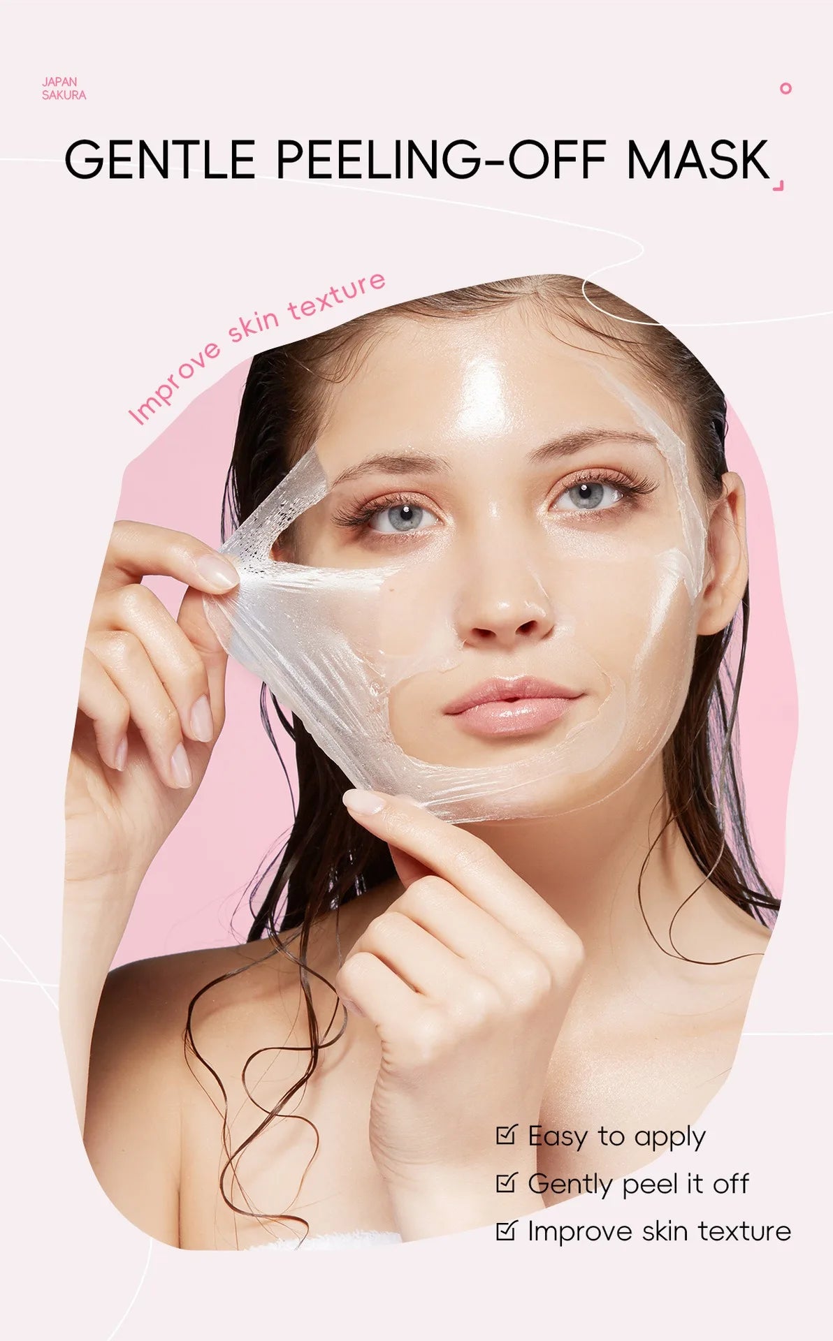 Sakura peal off mask diepe reiniging