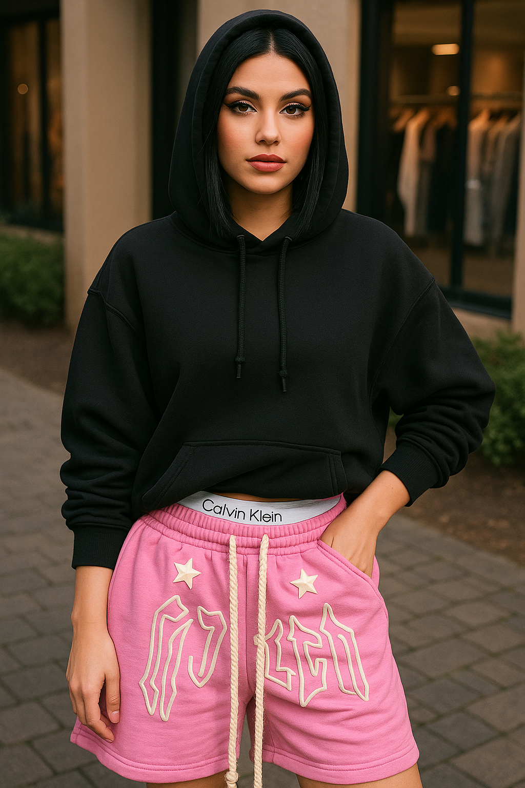 💗 StreetVibe™ Pink Wide-Leg Shorts – High Waist Summer Must-Have