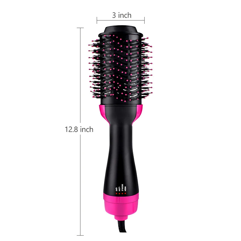 One Step Hair Dryer and Volumizer Round Hot Air Brussh