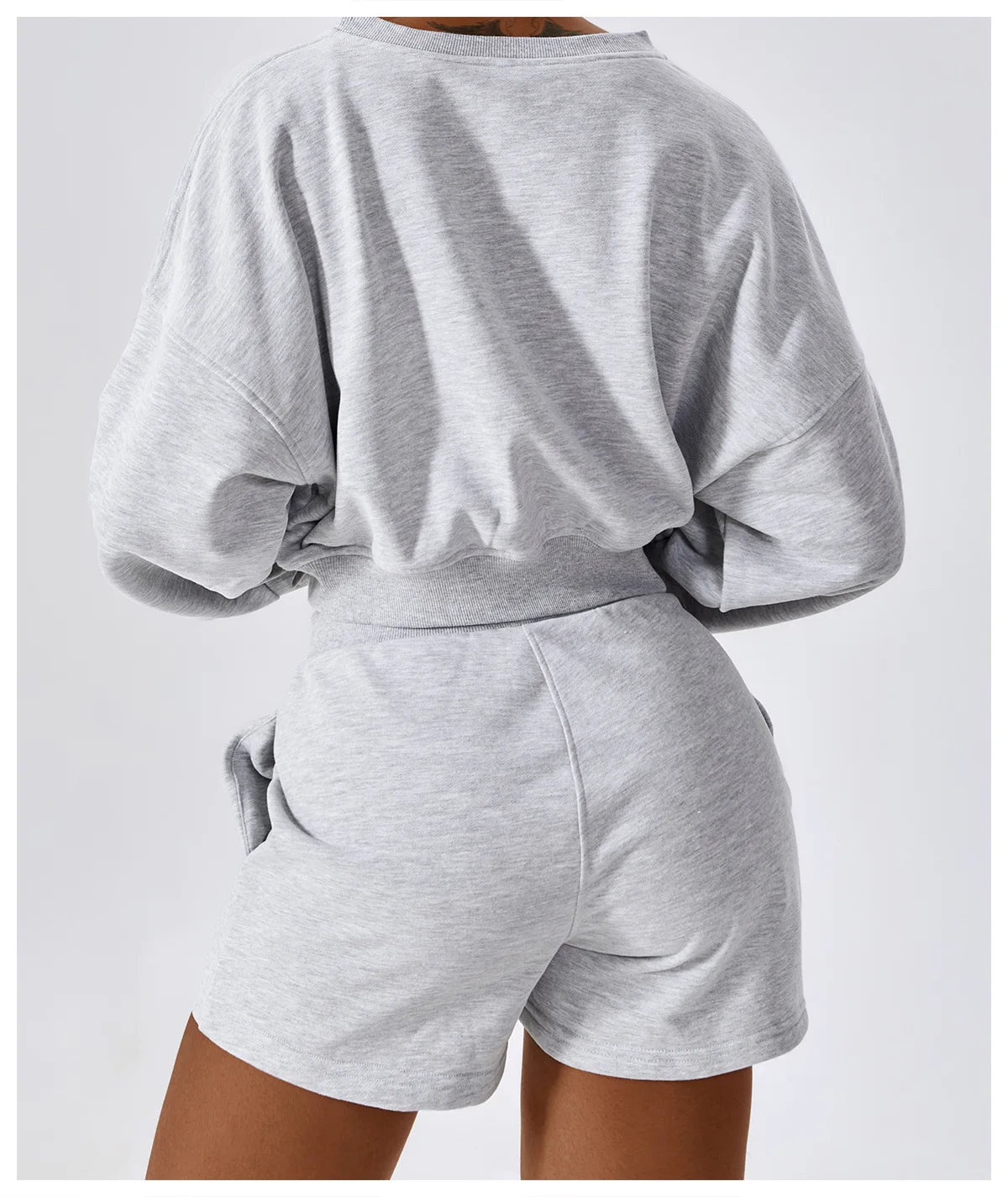 Prachtige GlowFit Set โ Hoodie & Shorts in Cotton Blend