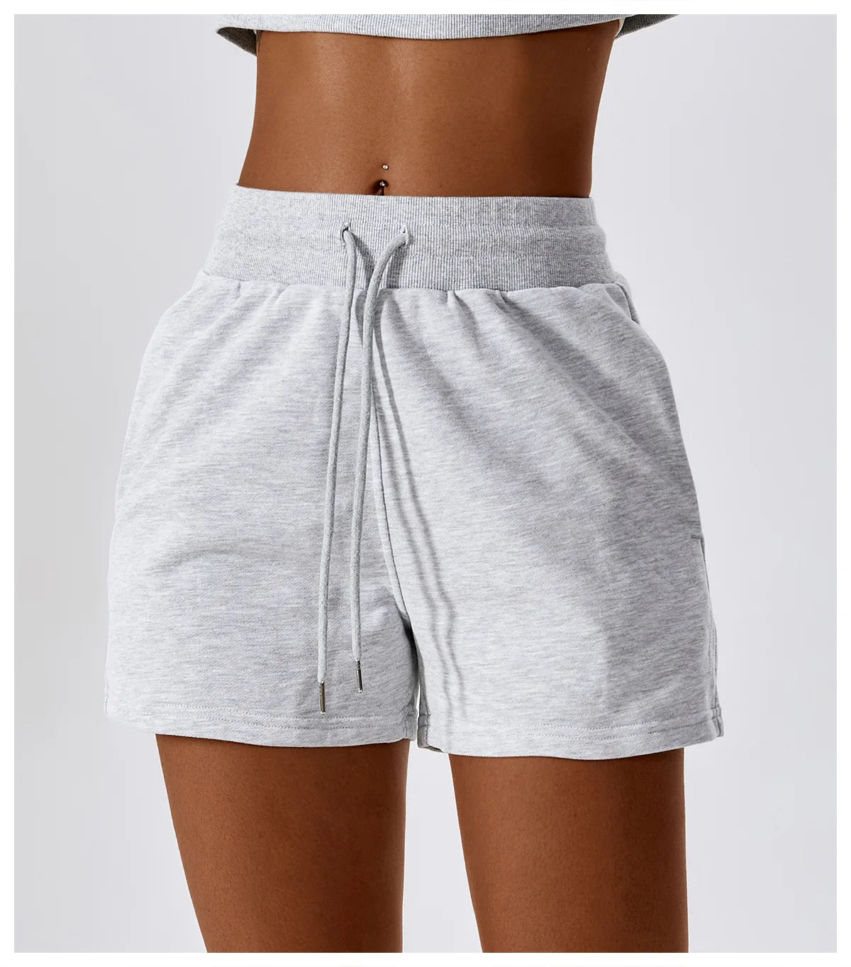Prachtige GlowFit Set โ Hoodie & Shorts in Cotton Blend