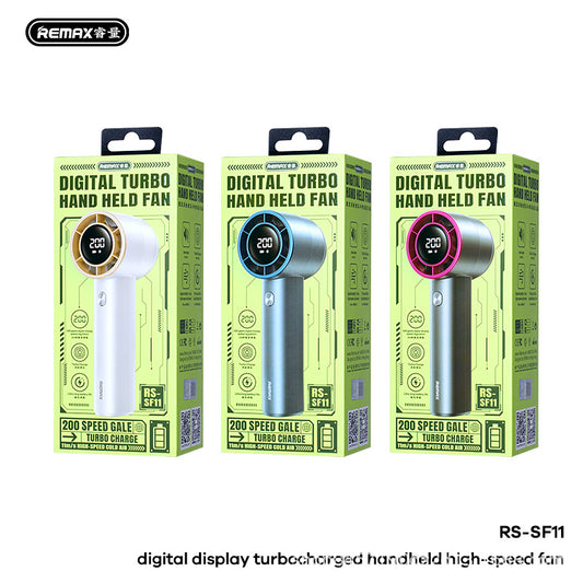 Ruisheng's New Digital Display Turbocharged Semiconductor Hand-held Refrigeration Fan 200-speed Variable Speed RS-SF11/1