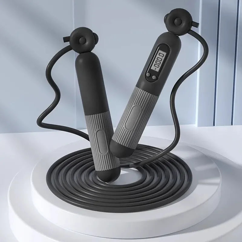 SmartFit Roze Springtouw met Teller – Jouw Fitness Buddy in Stijl