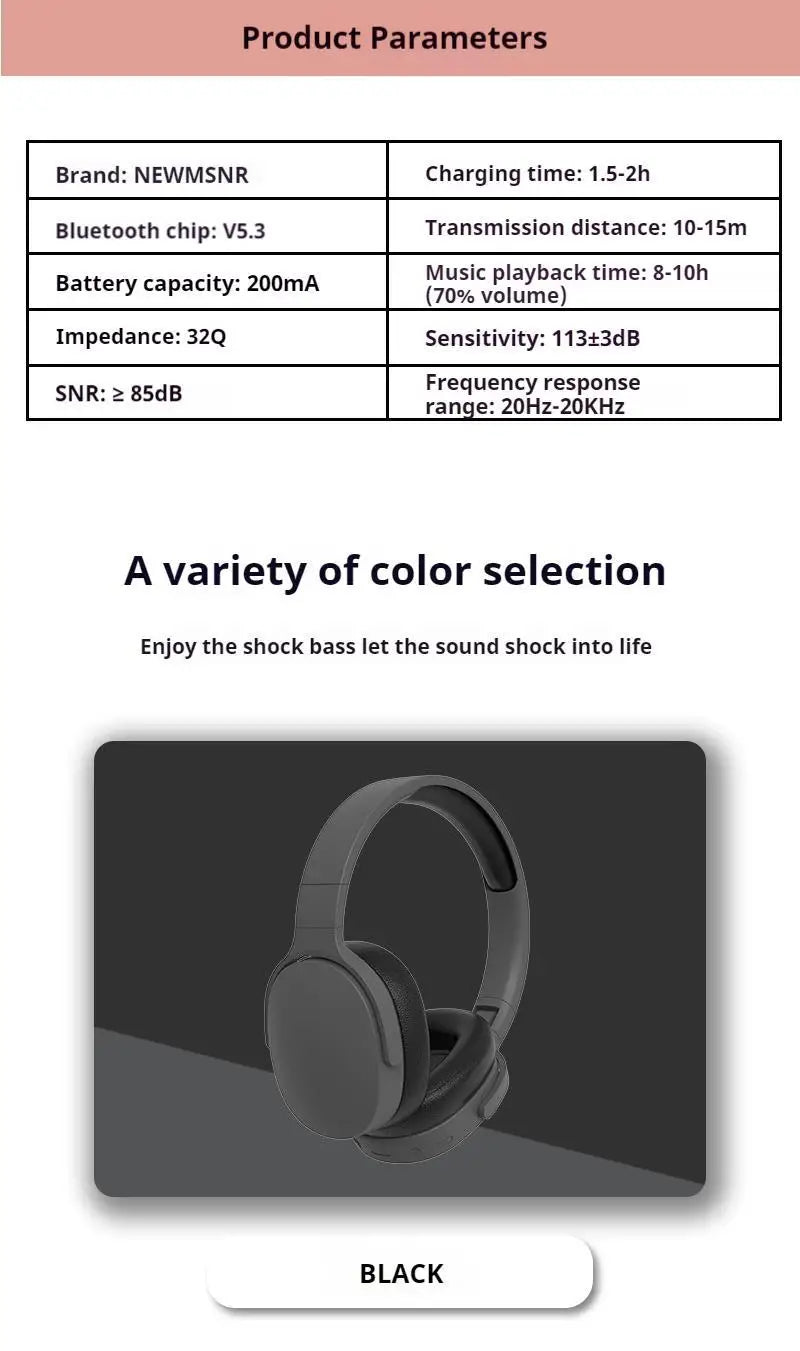 #NEW Fashion Wireless Bluetooth headphone