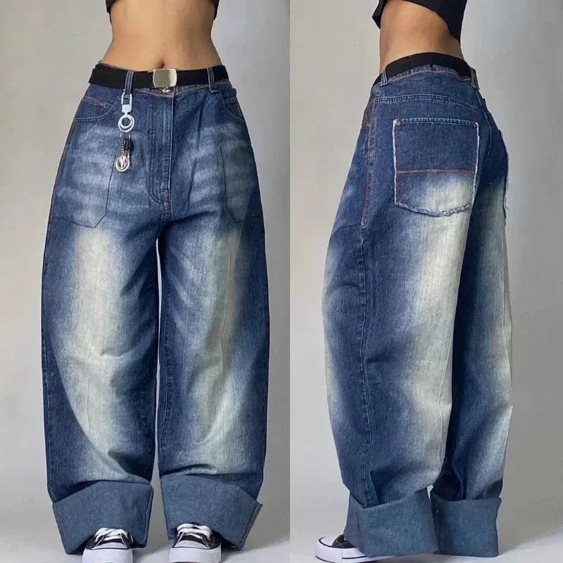 ๐ค Y2K Shadow Flare โ Exclusieve Wide-Leg Jeans met Attitude