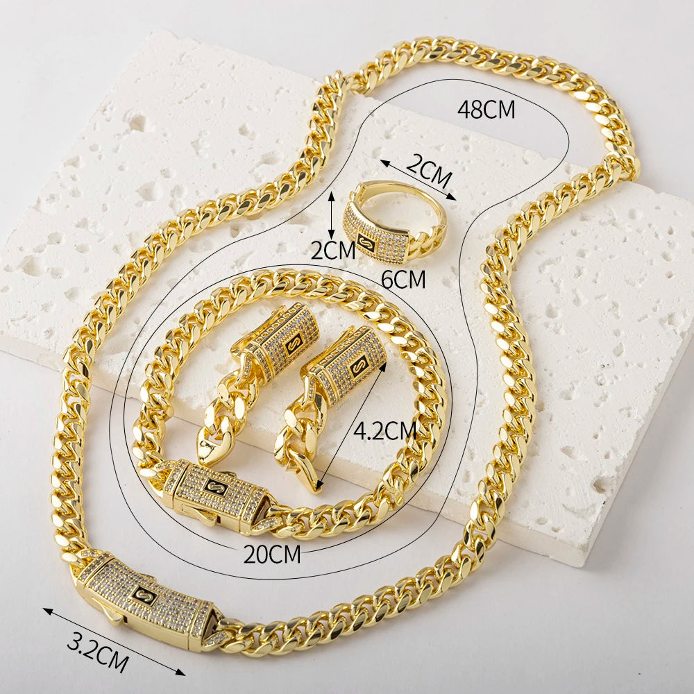 💛 Luizada™ Vintage Glass Bead Sieradenset – 14K Verguld met Natuurlook (4-delig)