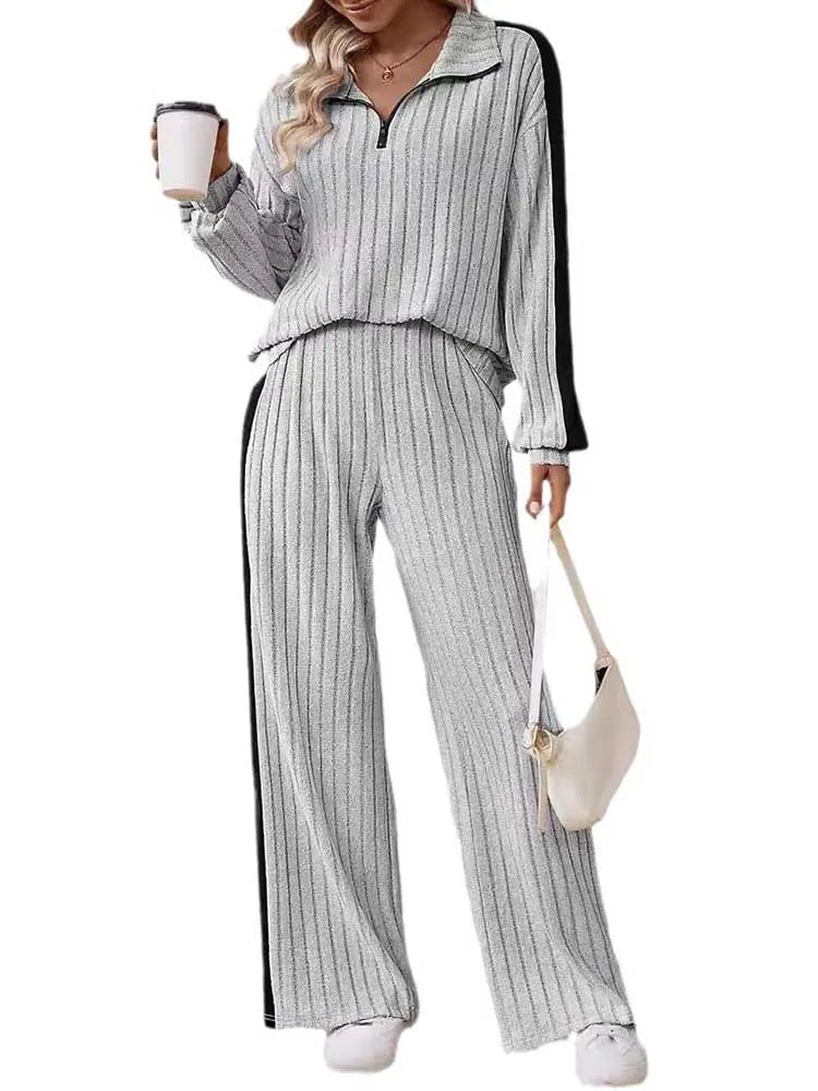 ๐ท GlowEase Plus Size 2-Piece Set โ Ribbed Knit Elegance