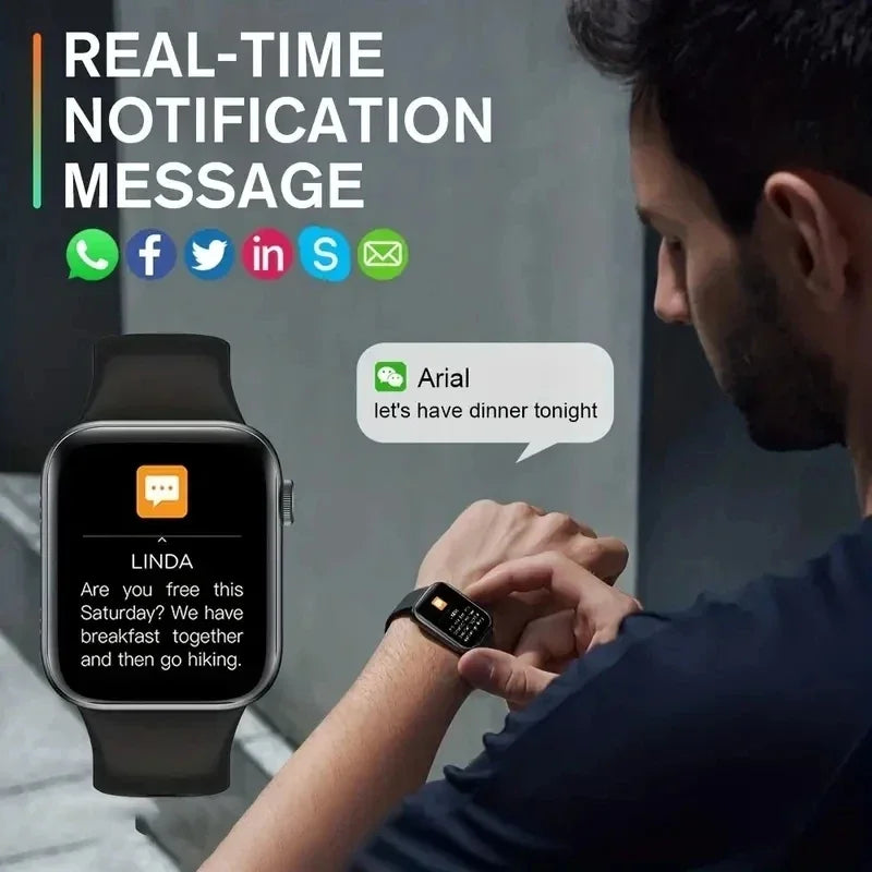 2025 new GlowWatch™ i8 Smart – Luxe Fashion Smartwatch met Callfunctie & Health Tracker smartwatch