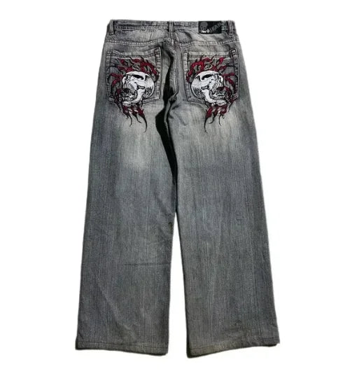 ๐ค Y2K Shadow Flare โ Exclusieve Wide-Leg Jeans met Attitude