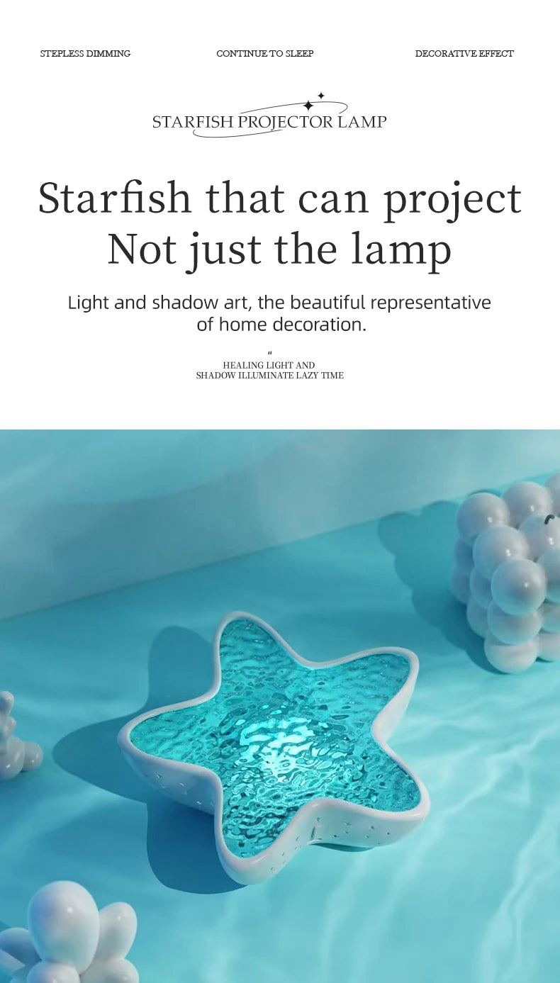 πβ¨ Starfish Ocean Projector Lamp β Haal de zee in je kamer