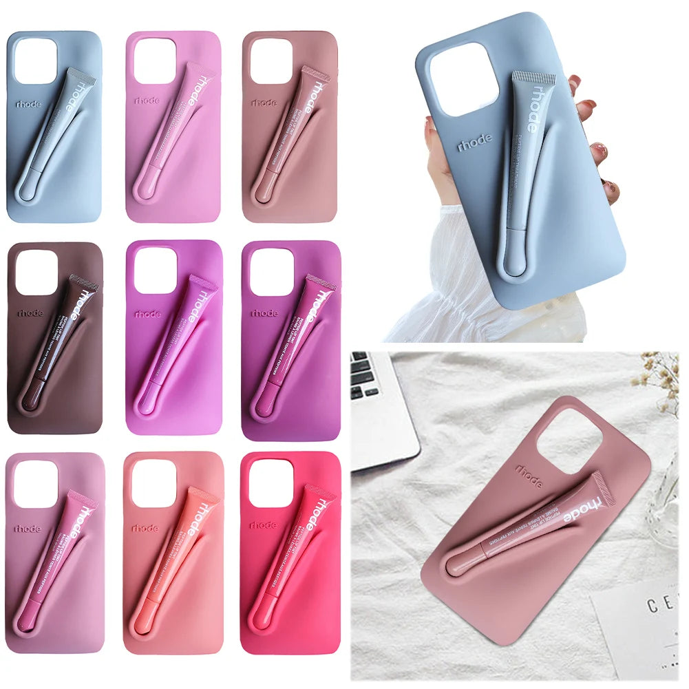 Glow Gloss Case™ – Telefoonhoesje met Ingebouwde Lipgloss
