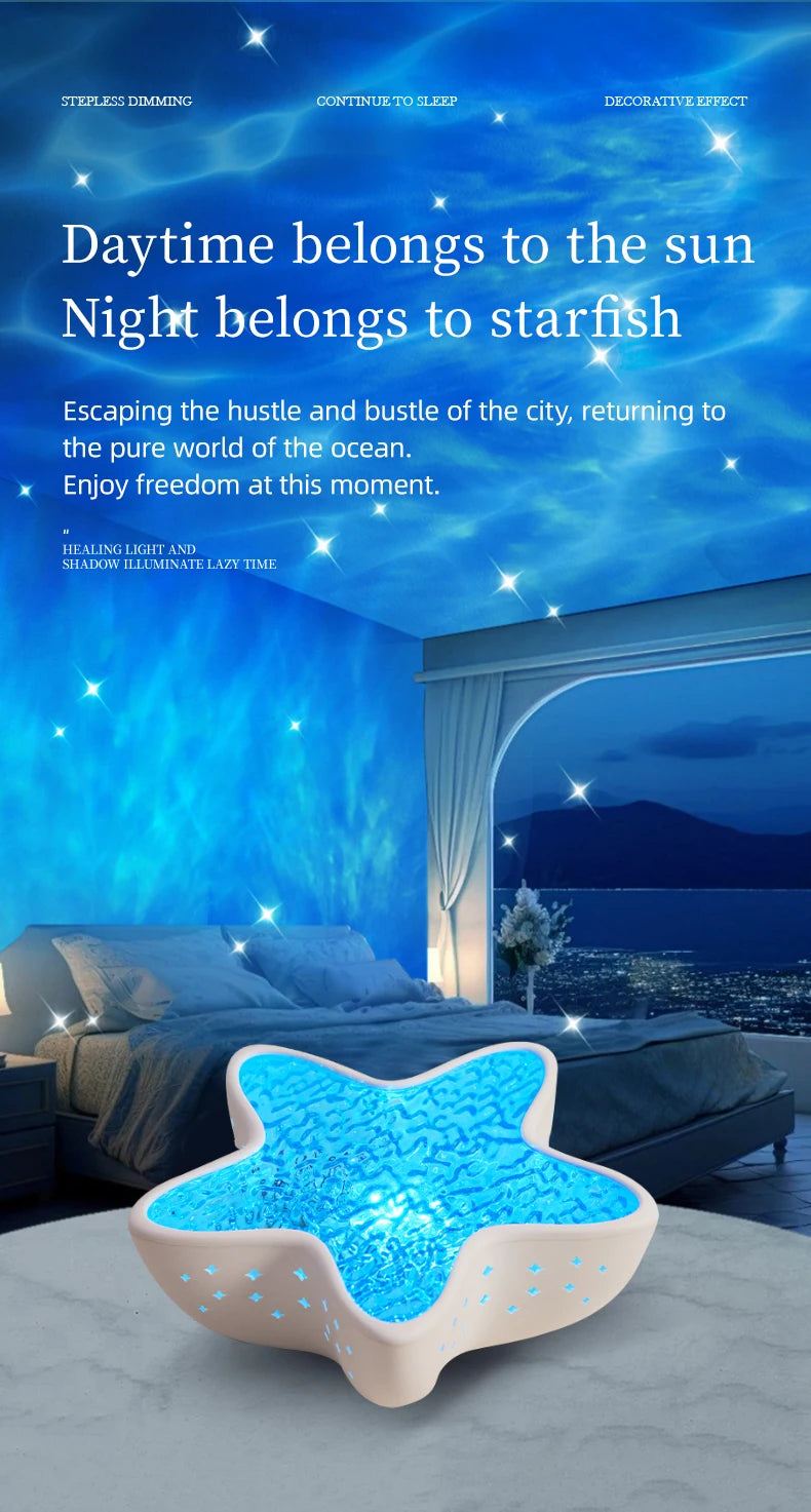πβ¨ Starfish Ocean Projector Lamp β Haal de zee in je kamer