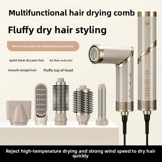 GlowWaveβ’ 9 in-1 High-Speed Hair Styler β Krullen, Stijlen & Droog in 1 Tool! Dyson dupe!