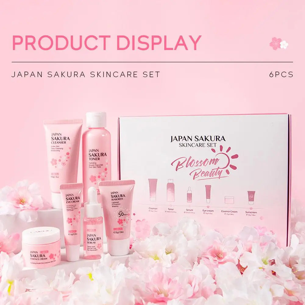 6pcs/Set Sakura Skin care pakket luxe