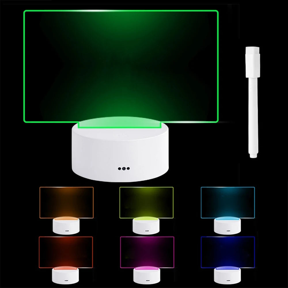 ✨ GlowNote™ LED Schrijfbord Lamp – Laat een boodschap achter met licht!