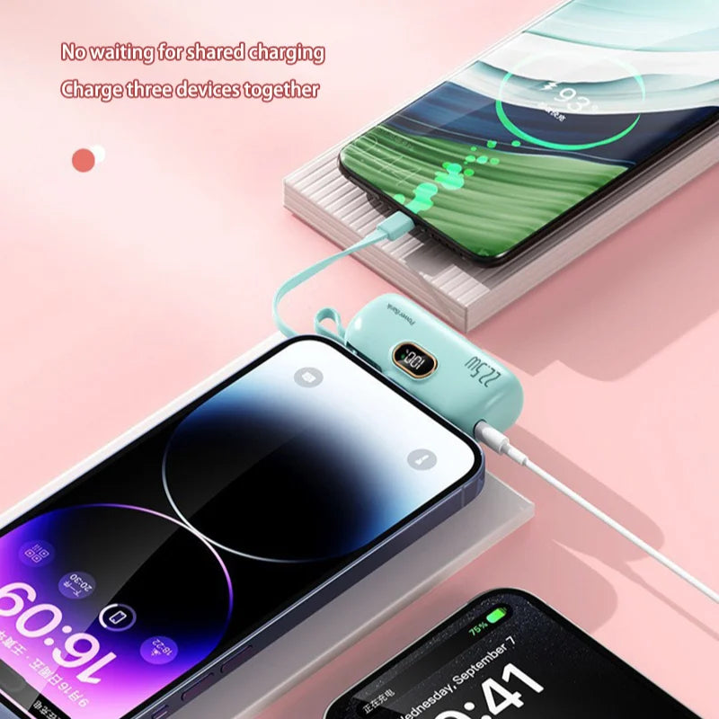 Telefoon snel leeg? 22.5W SuperCharge Powerbank – Stijlvol, Snel & Ready To Go!