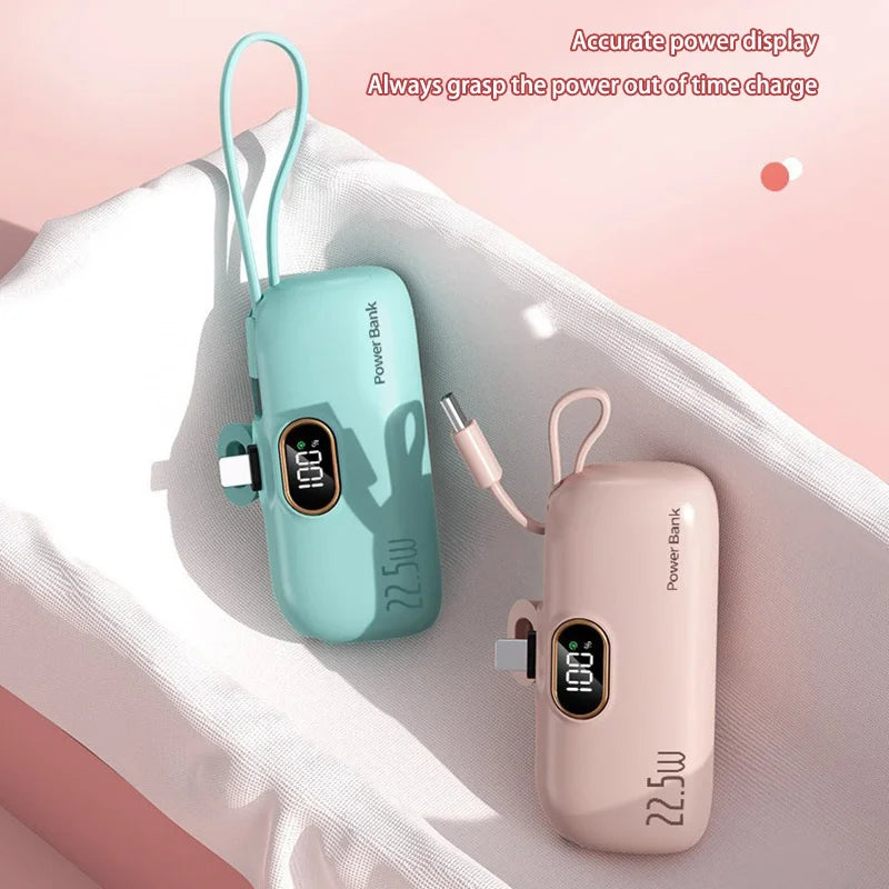 Telefoon snel leeg? 22.5W SuperCharge Powerbank – Stijlvol, Snel & Ready To Go!