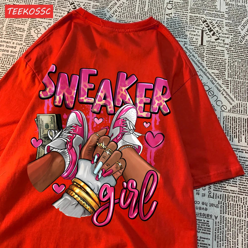 💖 SNEAKER GIRL Statement Tee – Limited Glow Edition