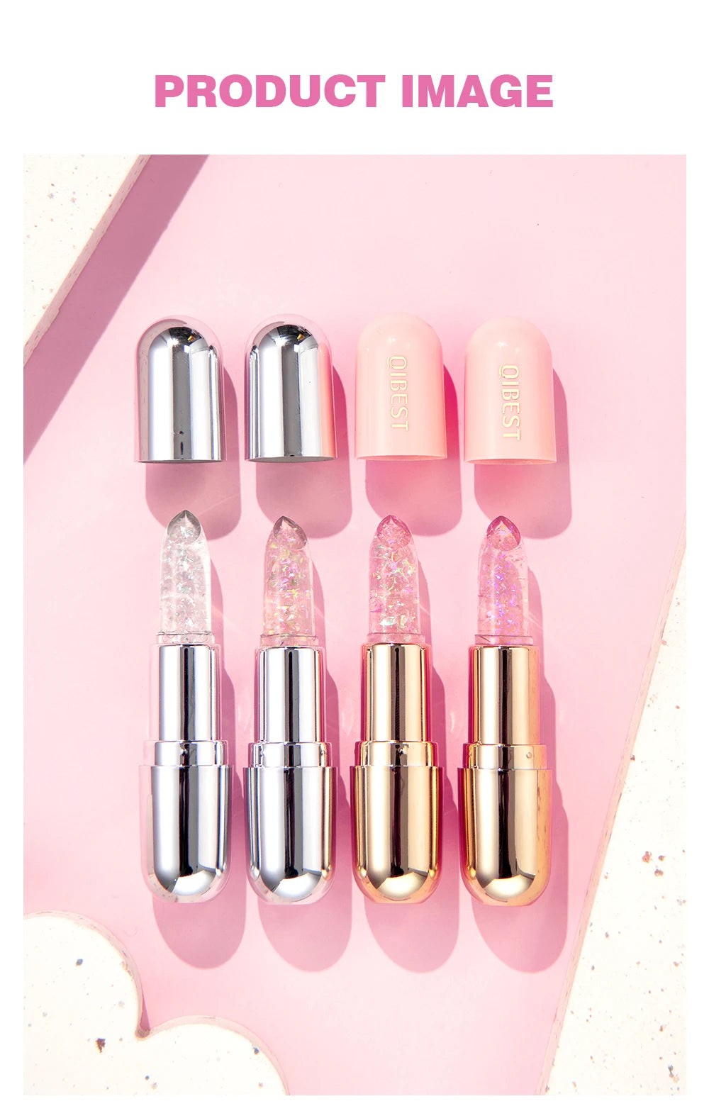 ๐ Glow Glam Glitter Lipstick โ Sparkle That Stays