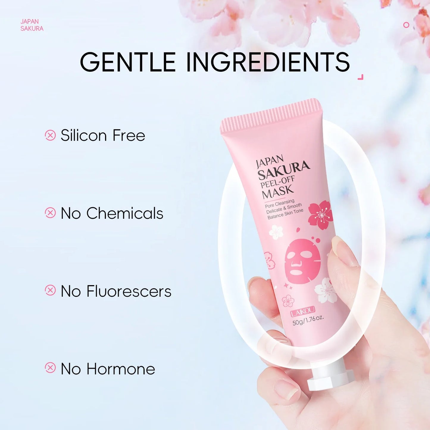 Sakura peal off mask diepe reiniging