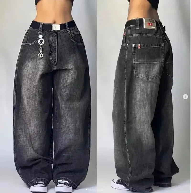 ๐ค Y2K Shadow Flare โ Exclusieve Wide-Leg Jeans met Attitude