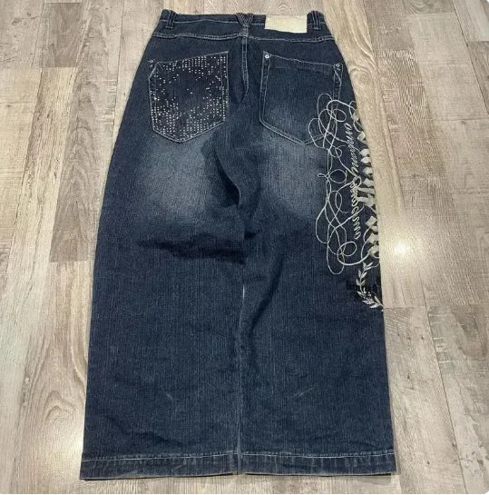 ๐ค Y2K Shadow Flare โ Exclusieve Wide-Leg Jeans met Attitude