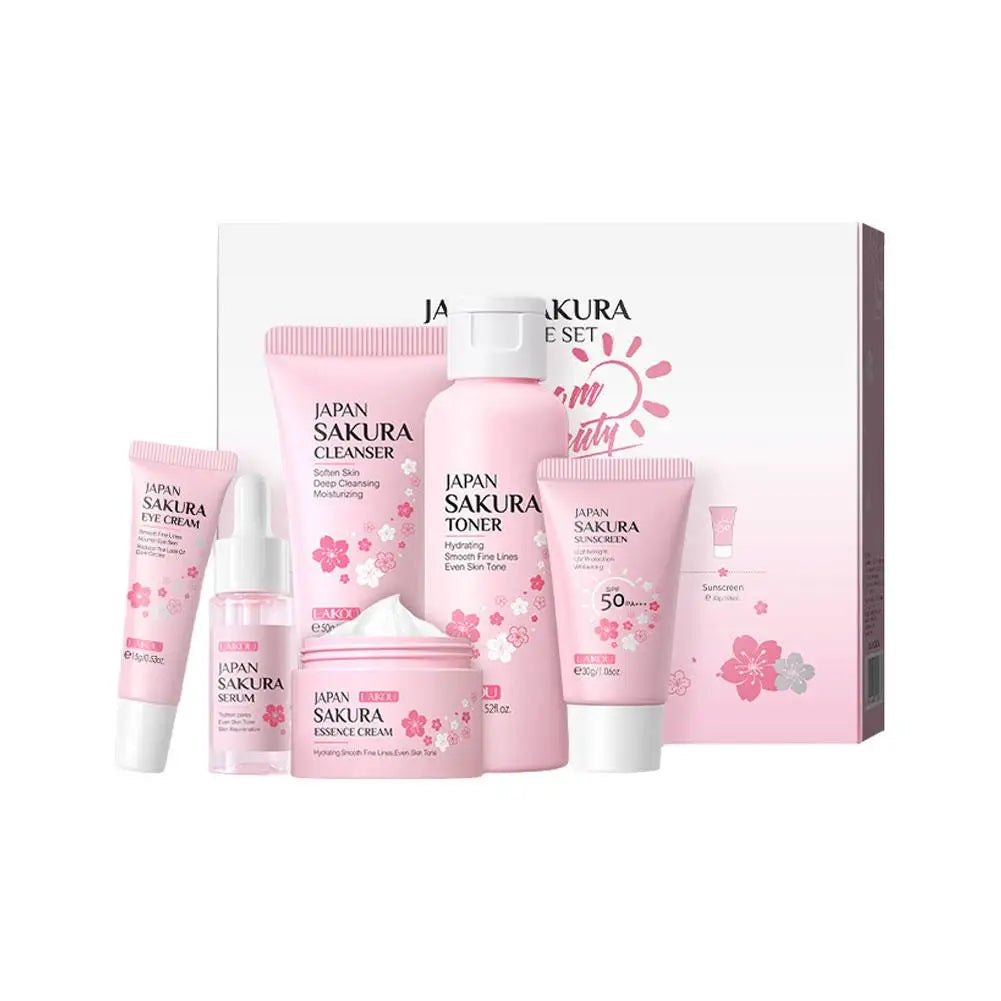6pcs/Set Sakura Skin care pakket luxe