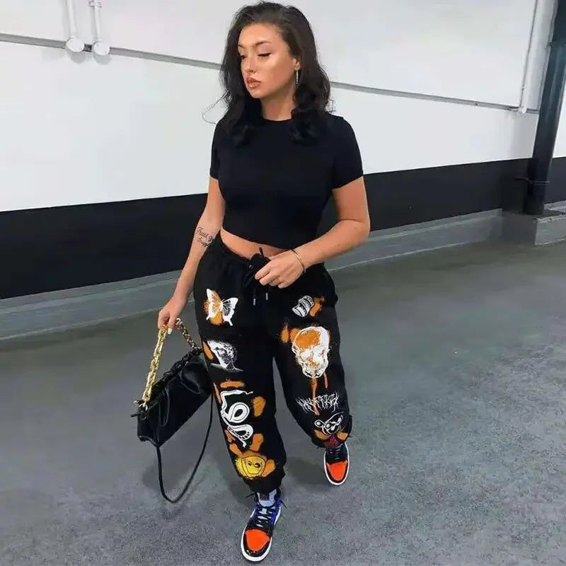 🧸 Y2K Cartoon Vibe Joggers – Be Bold. Be Playful. Be You.