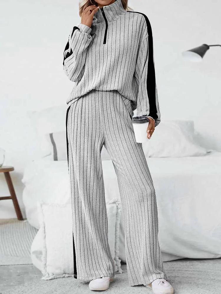 ๐ท GlowEase Plus Size 2-Piece Set โ Ribbed Knit Elegance