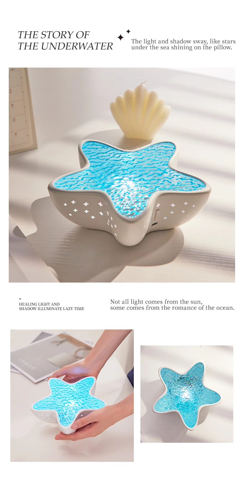 πβ¨ Starfish Ocean Projector Lamp β Haal de zee in je kamer
