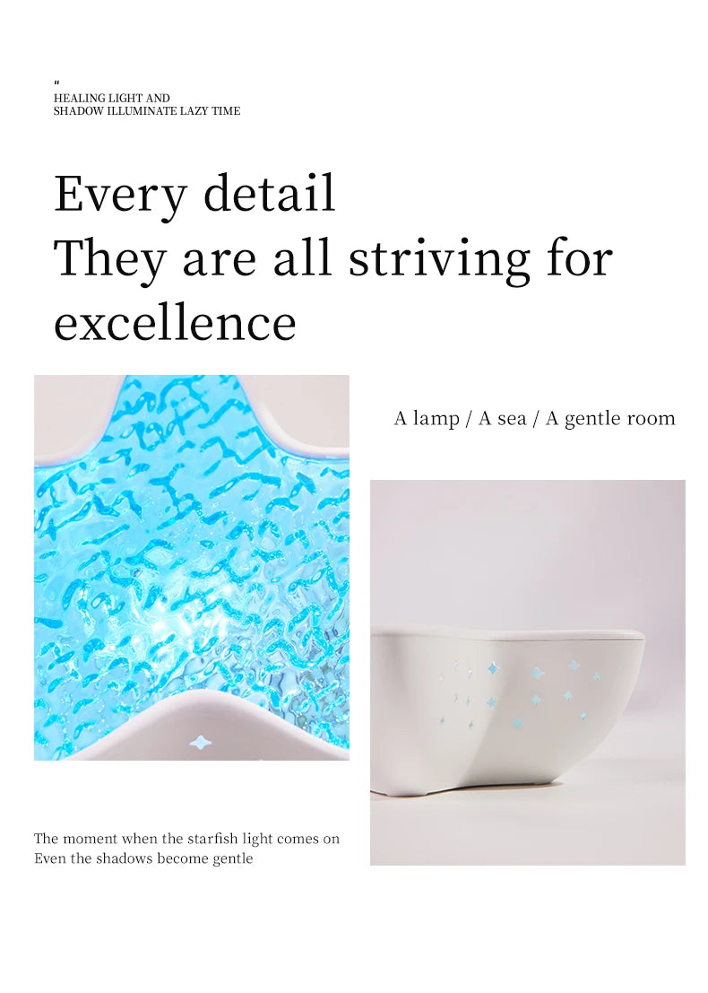 πβ¨ Starfish Ocean Projector Lamp β Haal de zee in je kamer