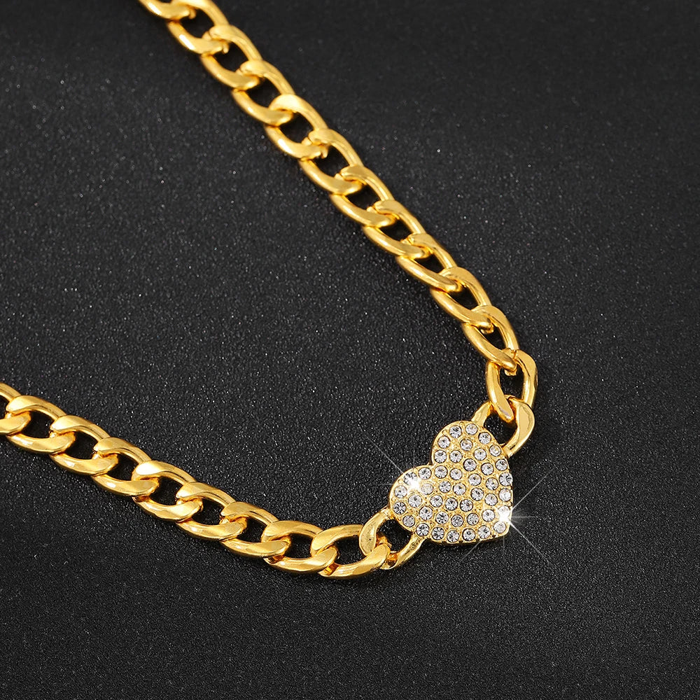 ๐ Sparkling Heart โ Gouden Armbandenset vol Liefde & Glamour