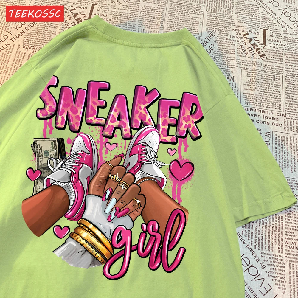 💖 SNEAKER GIRL Statement Tee – Limited Glow Edition