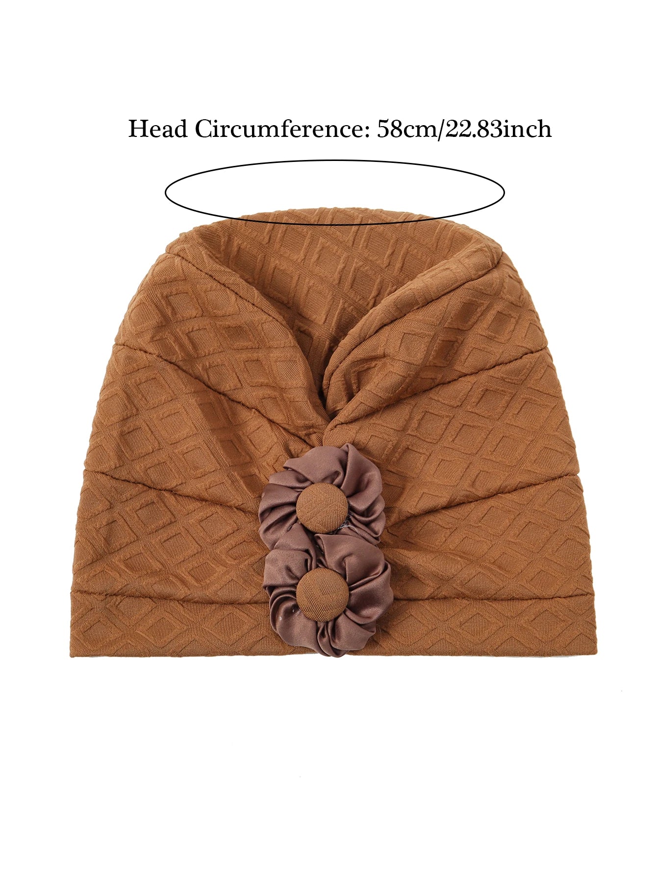 ๐ธ Glow & Grace Hijab Turban โ Stijlvolle Moslim Hijab met Bloemdetail
