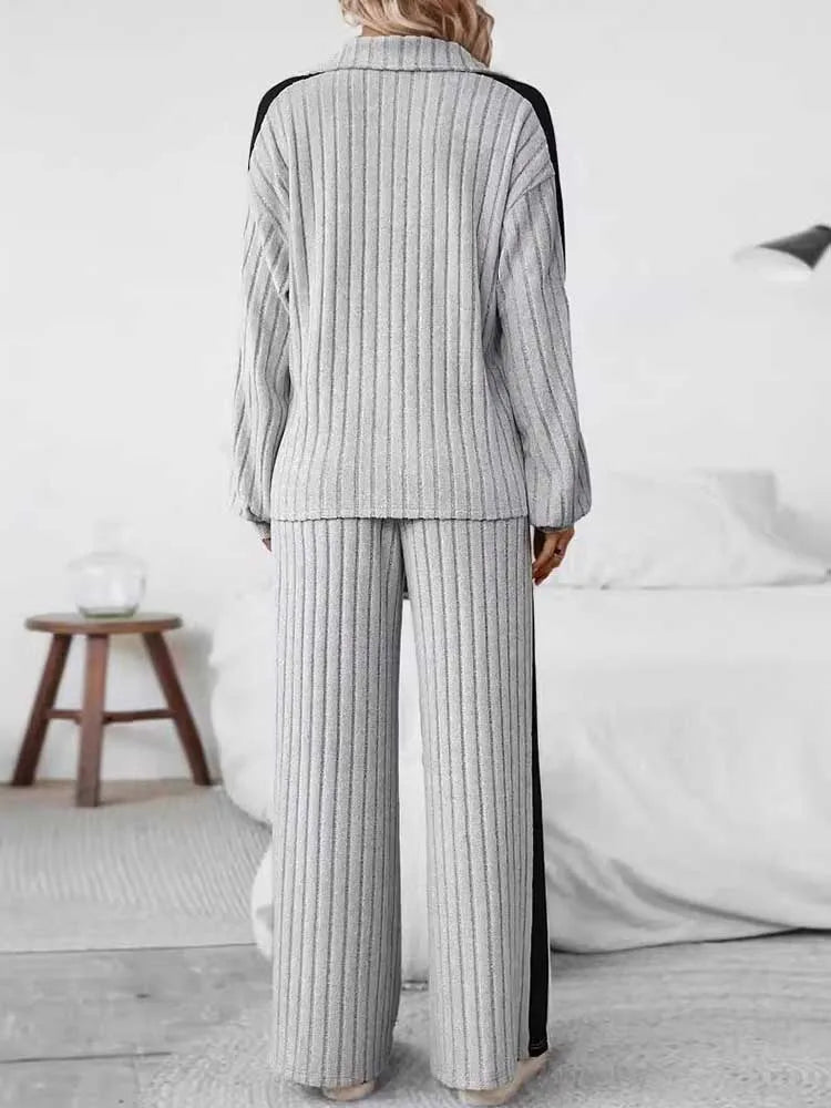 ๐ท GlowEase Plus Size 2-Piece Set โ Ribbed Knit Elegance