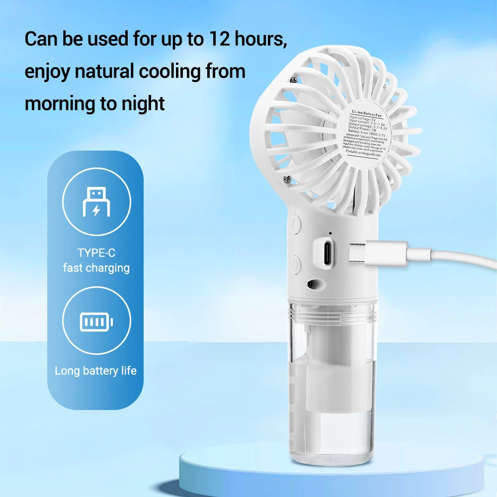 Snel afkoelen met deze mini mist ventilator/fan 🧊❄️