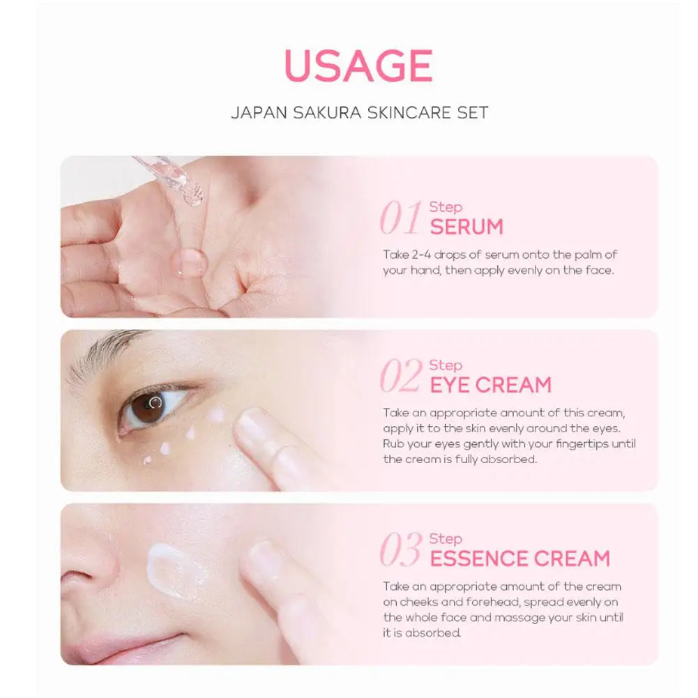 5/3pcs/Set Sakura Skin Care Set