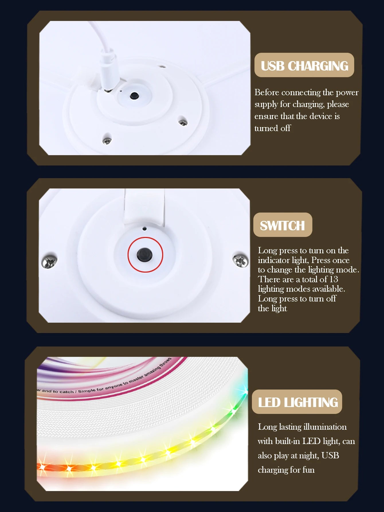 🌈 Glow Disk meteor Pro – LED Frisbee met Lichtshow TikTok nieuwste trend (Oplaadbaar)