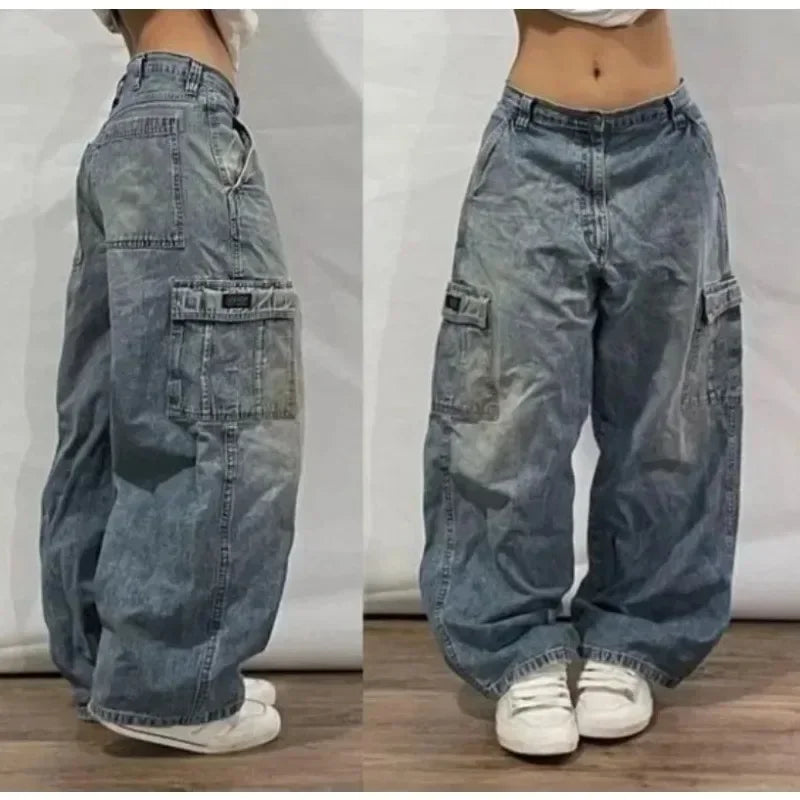 ๐ค Y2K Shadow Flare โ Exclusieve Wide-Leg Jeans met Attitude