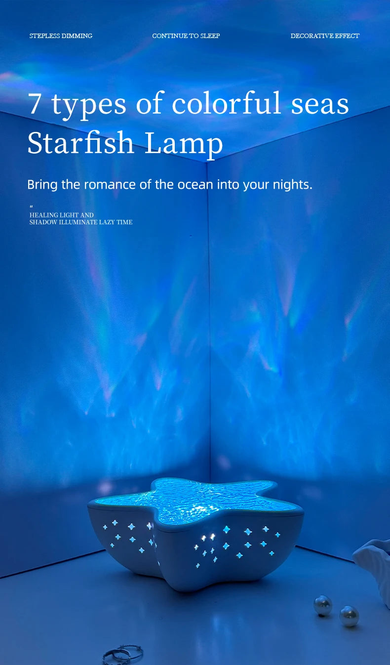 πβ¨ Starfish Ocean Projector Lamp β Haal de zee in je kamer
