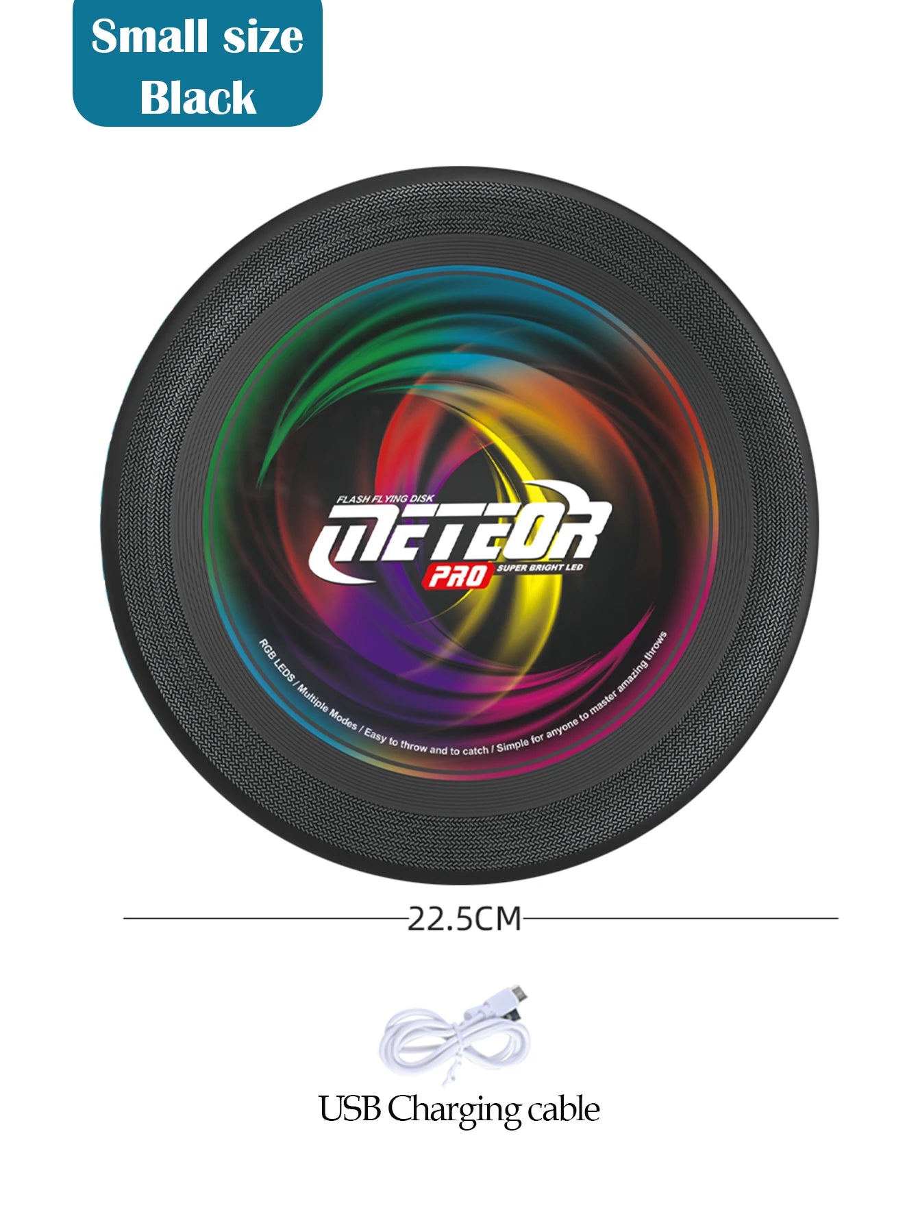 🌈 Glow Disk meteor Pro – LED Frisbee met Lichtshow TikTok nieuwste trend (Oplaadbaar)