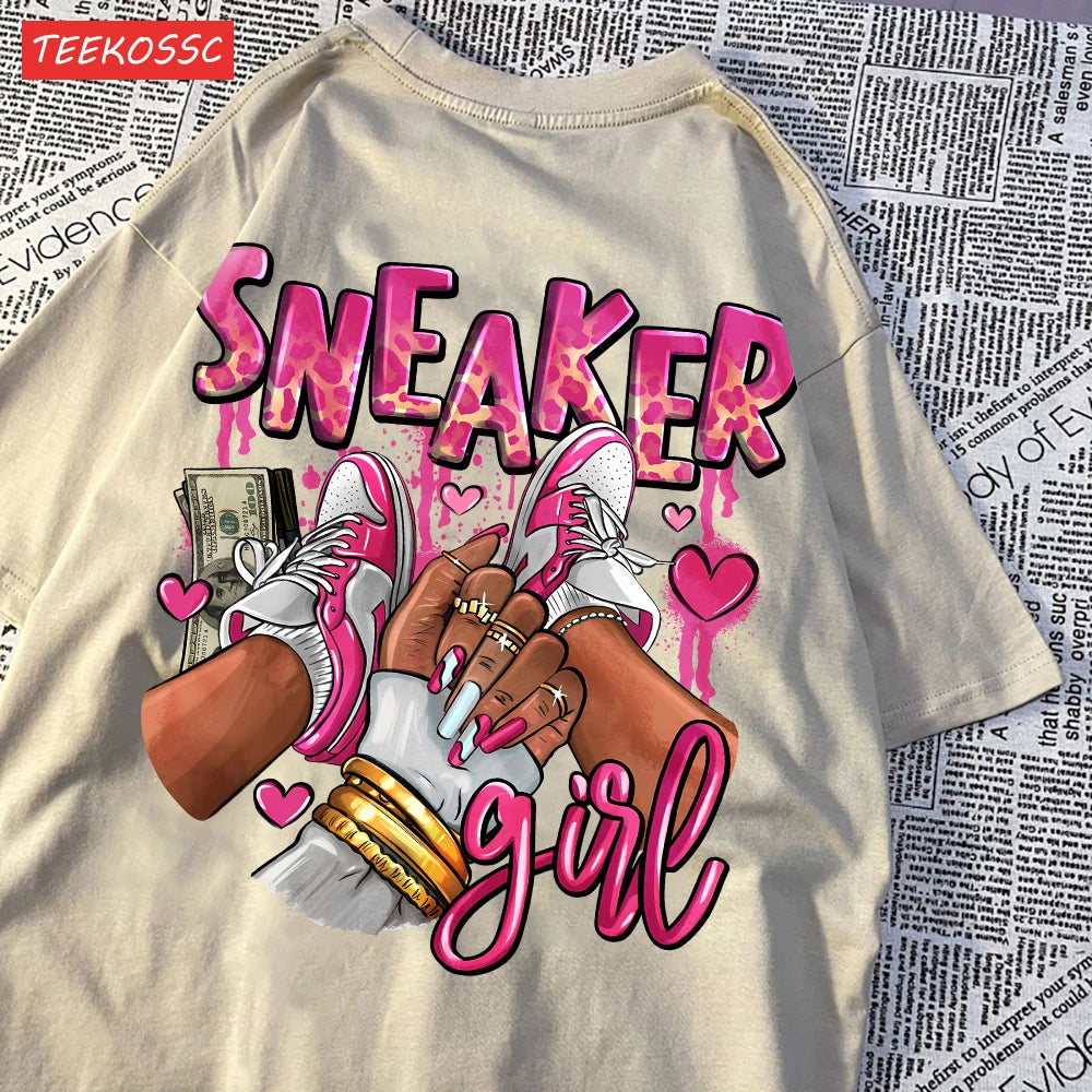 💖 SNEAKER GIRL Statement Tee – Limited Glow Edition