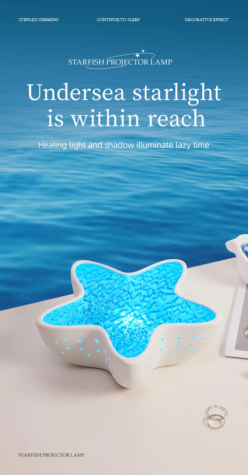 πβ¨ Starfish Ocean Projector Lamp β Haal de zee in je kamer