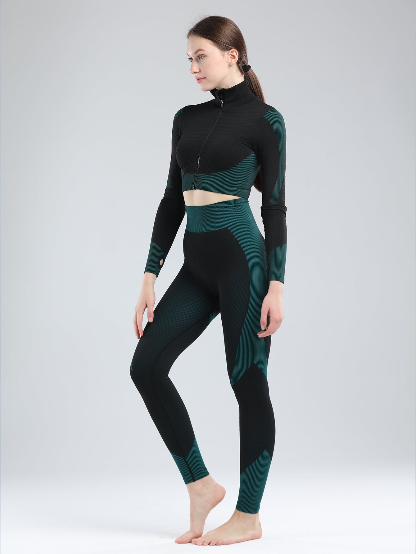 ๐ค GlowFlex Shape Jegging โ High Stretch Color Block Fit