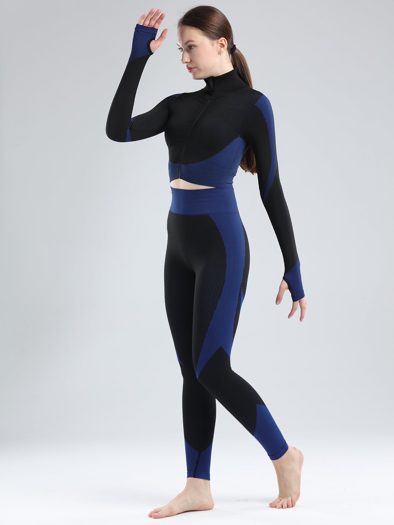๐ค GlowFlex Shape Jegging โ High Stretch Color Block Fit