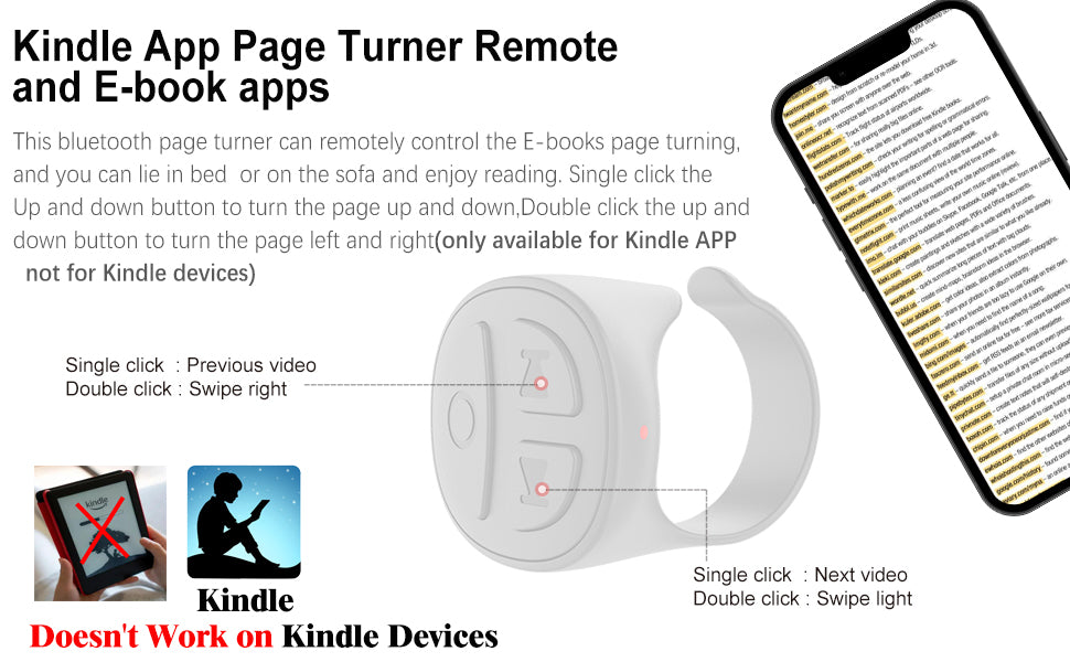 🎥 Titel: GITFOS™ Smart Scroll Ring – TikTok Remote, Auto Clicker & Camera Control in Één